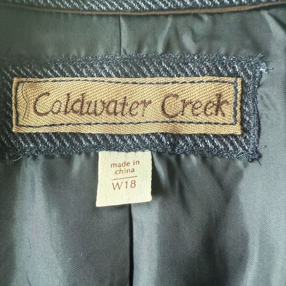 Coldwater Creek Rayon Wool Embroidered Sequin Blazer Jacket Women's Sz W18 - Picture 4 of 5